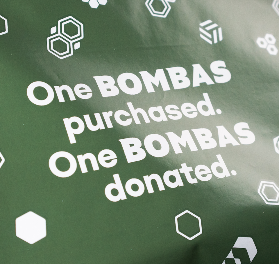 Grounded Packaging - Bombas - example packaging