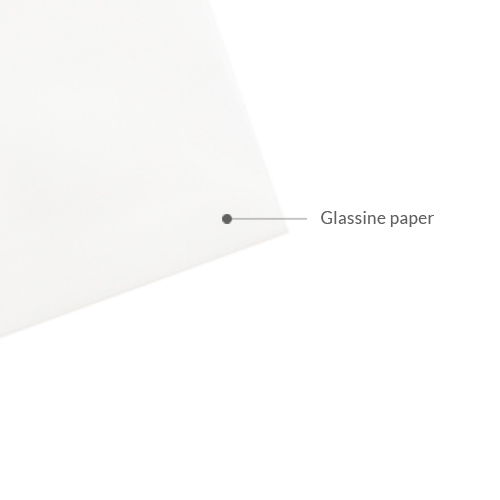 Recycled glassine paper Grounded Packaging