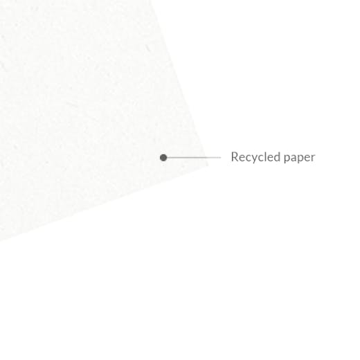 Recycled white paper