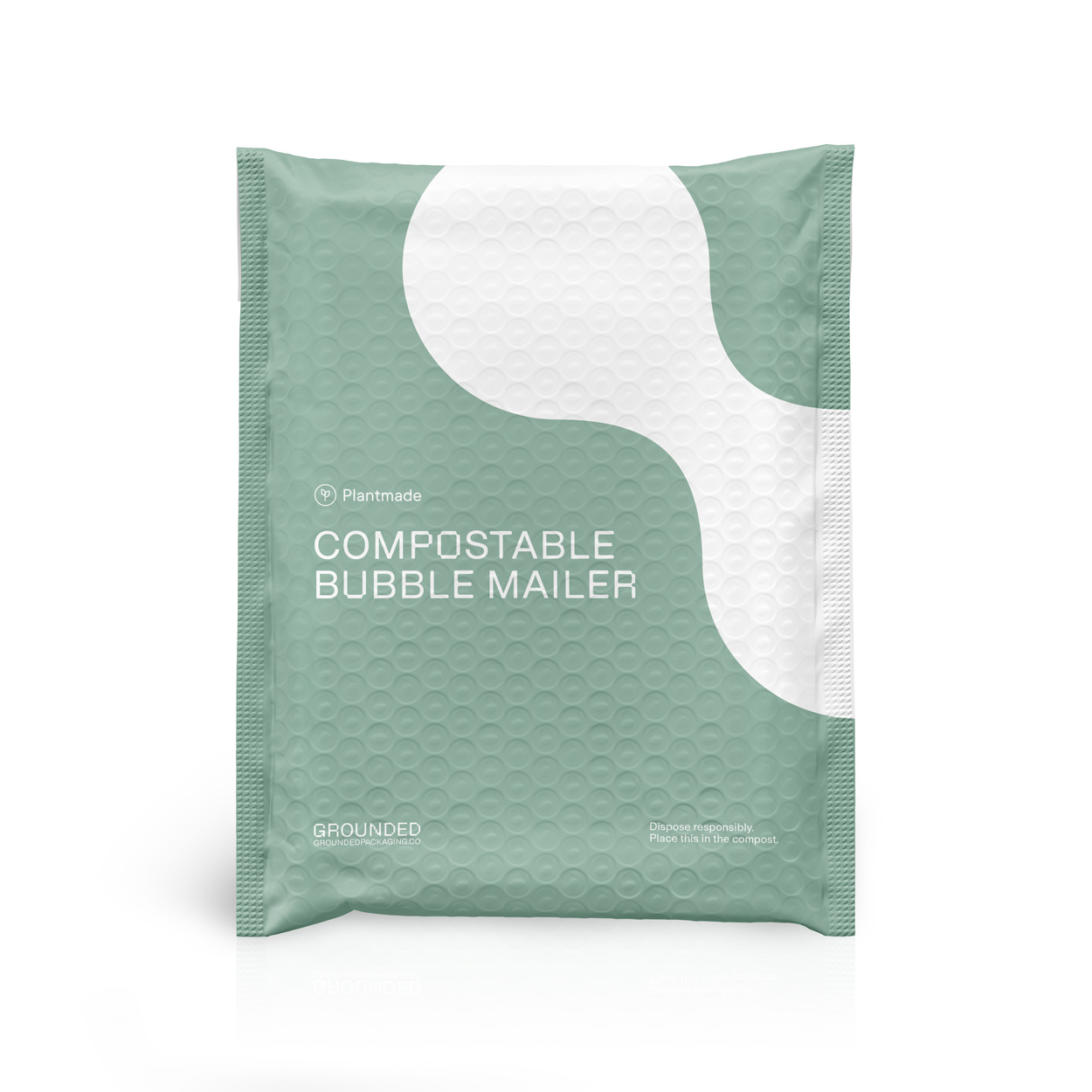 Compostable bubble mailer Grounded Packaging