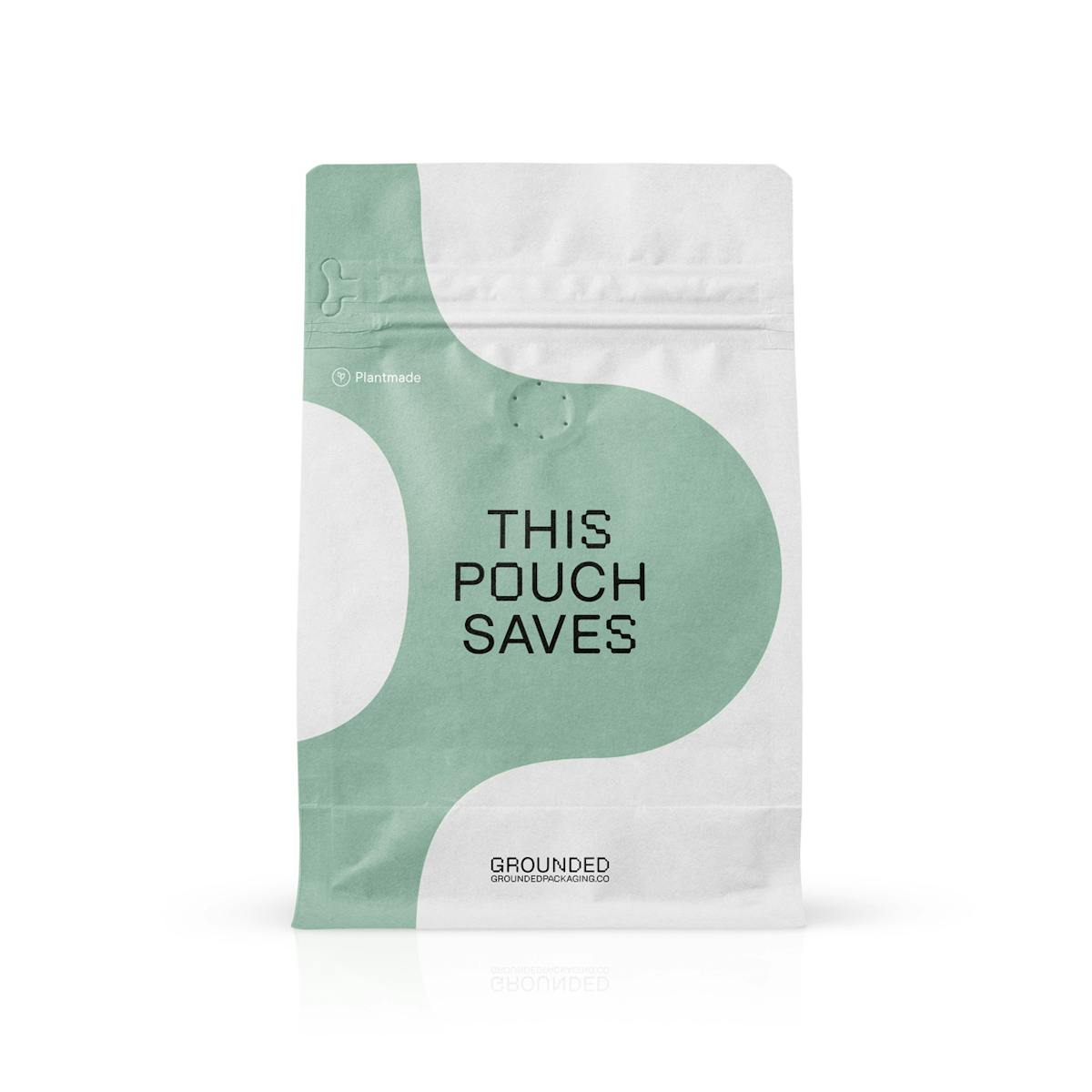 laden offset Guinness Compostable coffee pouch with valve | Grounded Packaging