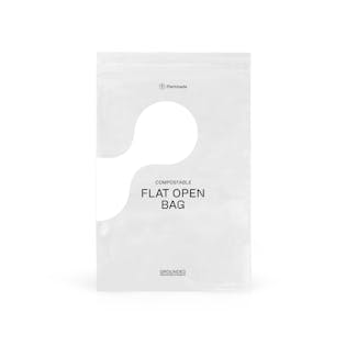 Compostable flat open bag