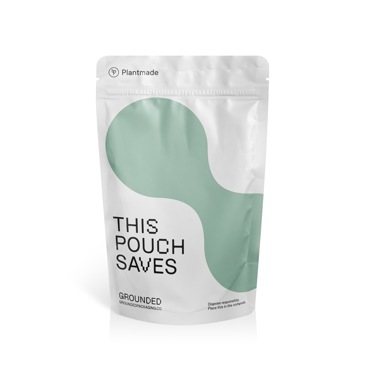 Compostable stand up pouch Grounded Packaging