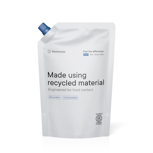 Wastemade™ post-consumer recycled (PCR) spout pouch