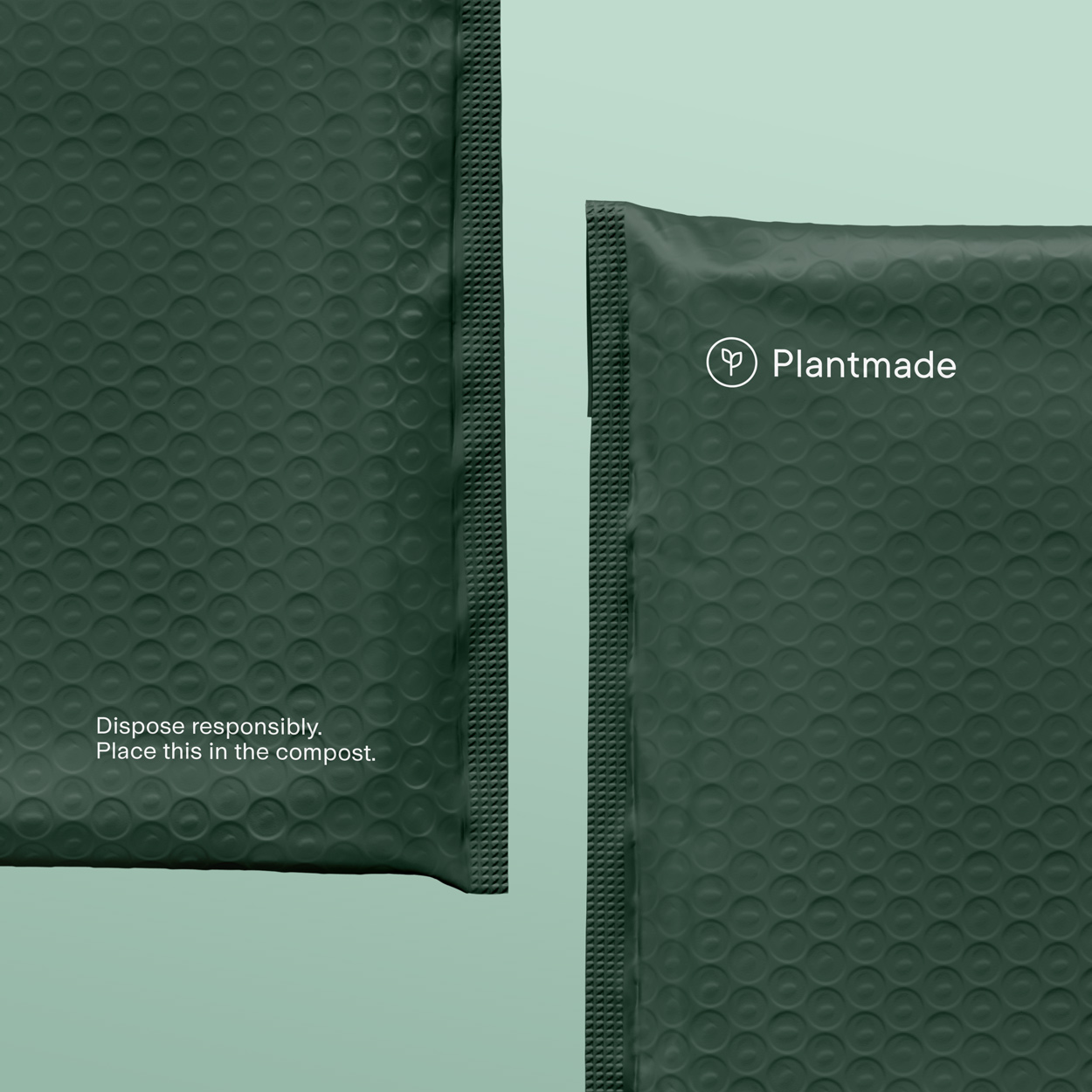 Compostable bubble mailer Grounded Packaging