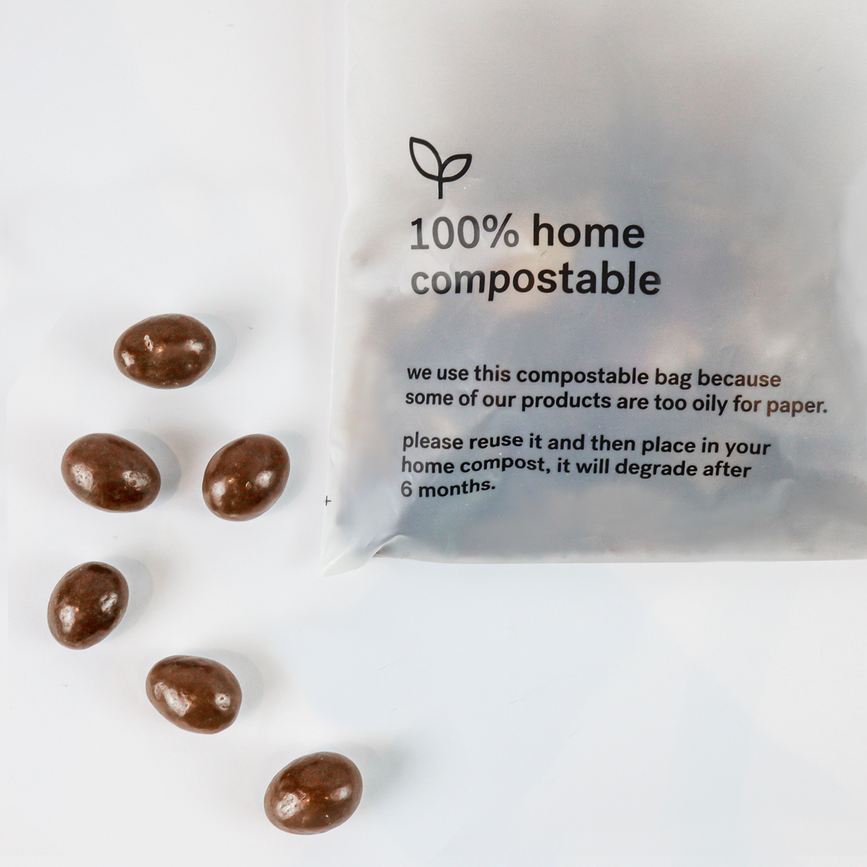 Compostable zipper bag Grounded Packaging