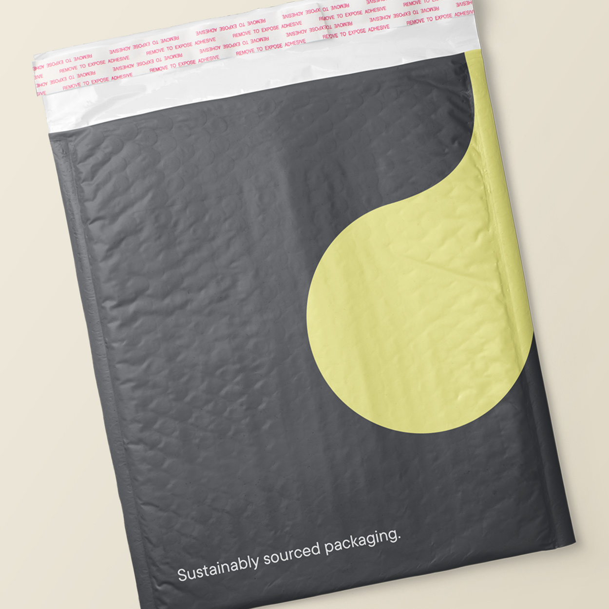 Recycled bubble mailer Grounded Packaging