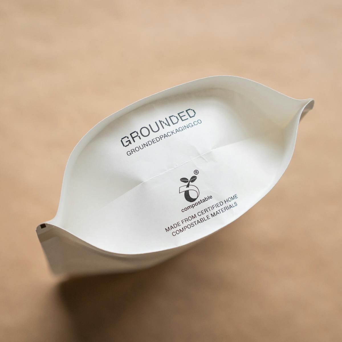 Compostable stand up pouch - white paper  5